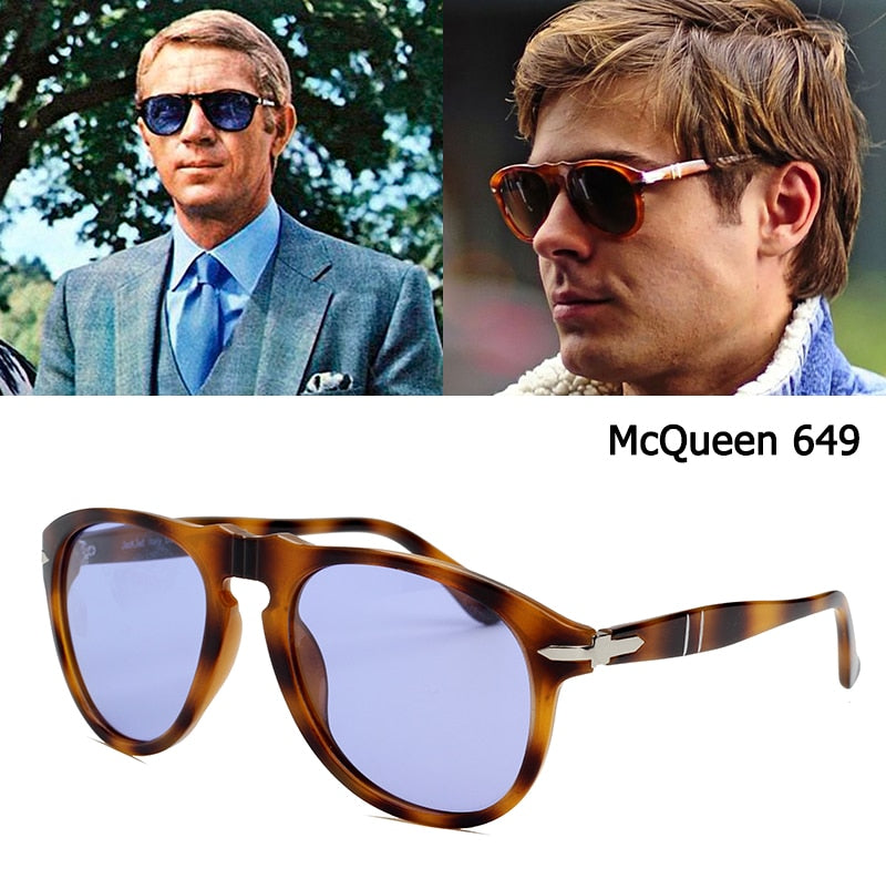 Classic Vintage JackJad 649 Pilot Steve McQueen Style Polarized Sunglasses Men Driving Brand Design Sun Glasses Oculos De Sol