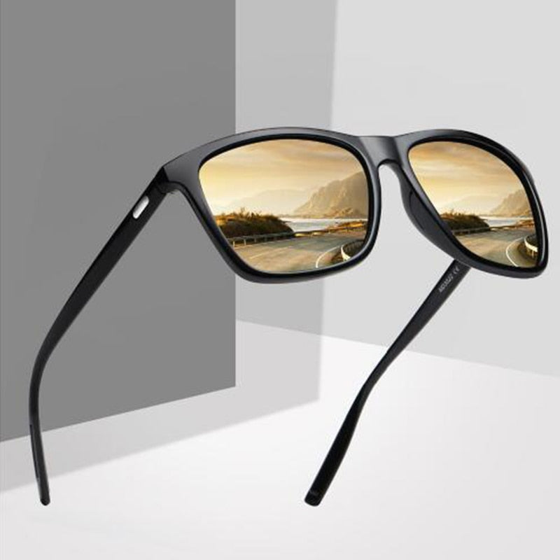 Men Polarized Sunglasses Fashion Design Square Driving Sun Glasses Mirror Shades Eyewear Oculos de sol UV400 Gafas